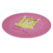 Funny French Bulldog Frenchie Cute Dog Cartoon Snijplank (Hoek)