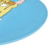 Funny French Bulldog Frenchie Cute Dog Cartoon Snijplank (Hoek)