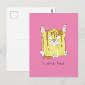 Funny French Bulldog Frenchie Dog Cartoon Briefkaart (Voorkant / Achterkant)