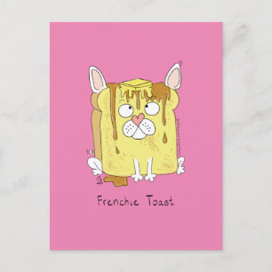 Funny French Bulldog Frenchie Dog Cartoon Briefkaart