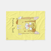 Funny French Bulldog Frenchie Dog Cute Kinderen Fleece Deken (Voorkant (Horizontaal))