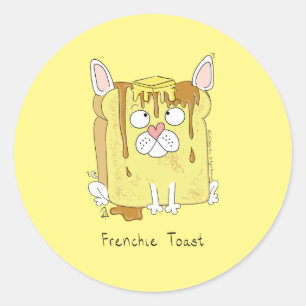 Funny French Bulldog Frenchie Dog Cute Kinderen Ronde Sticker