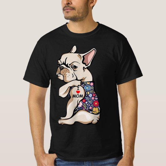 Funny French Bulldog | Gift voor mannen T-shirt (Voorkant)
