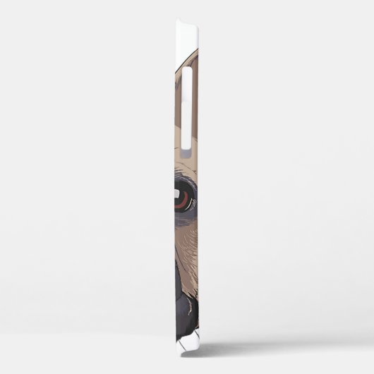 Funny French Bulldog Head Dog Case-Mate iPhone Case (Achterkant / Links)