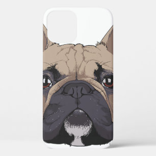 Funny French Bulldog Head Dog Case-Mate iPhone Case