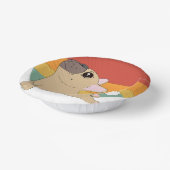 Funny French Bulldog in Yoga Pose Papieren Kommen (Gebogen)