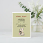 Funny French Bulldog met Custom Text Kaart (Staand voorkant)
