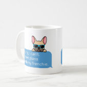 Funny French Bulldog Mok (Voorkant links)