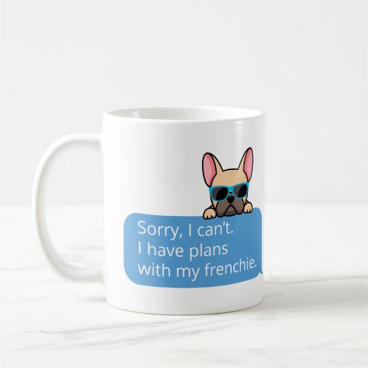Funny French Bulldog Mok (Links)