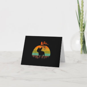 Funny French Bulldog Pumpkin Halloween Gift Kaart