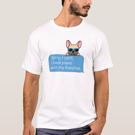 Funny French Bulldog T-Shirt (Voorkant)