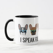 Funny French Bulldogs | Ik spreek Fluent Frenchie Mok (Links)