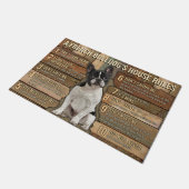 Funny French Bulldogs Welcome Doormat, Bulldog Mat (Schuin)