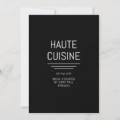 Funny French Chef Haute Cuisine Kaart (Voorkant)