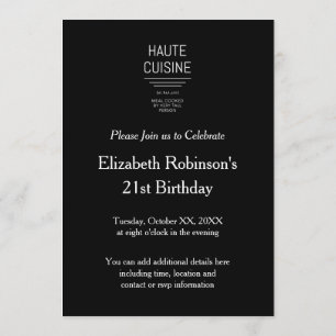 Funny French Chef Haute Cuisine Kaart