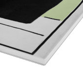 Funny French Chef met Mustache en Pet Cartoon Snijplank (Hoek)