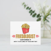 Funny French Fries Briefkaart (Staand voorkant)