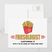 Funny French Fries Briefkaart (Voorkant / Achterkant)