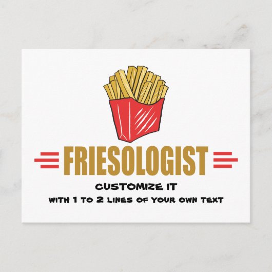 Funny French Fries Briefkaart (Voorkant)
