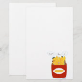 Funny French Fries Briefpapier (Voorkant / Achterkant)