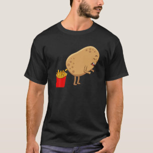 Funny French Fries Design for men Women potato for T-shirt
