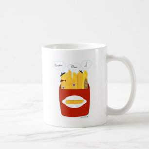 Funny French Fries European Fry Cartoon Slogan Koffiemok