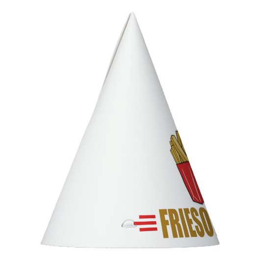 Funny French Fries Feesthoedjes (Links)