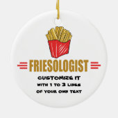 Funny French Fries Keramisch Ornament (Achterkant)