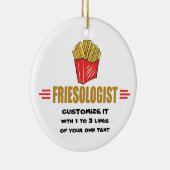 Funny French Fries Keramisch Ornament (Rechts)