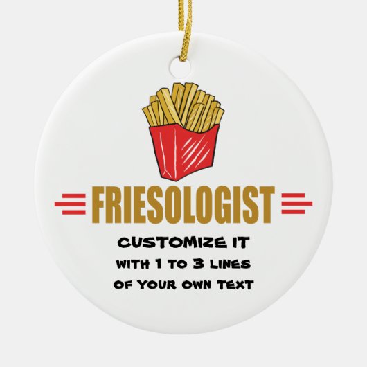 Funny French Fries Keramisch Ornament (Voorkant)