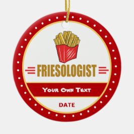 Funny French Fries Keramisch Ornament