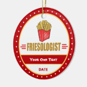 Funny French Fries Keramisch Ornament (Links)