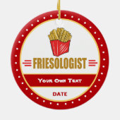 Funny French Fries Keramisch Ornament (Achterkant)