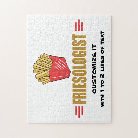 Funny French Fries Legpuzzel (Verticaal)