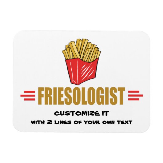 Funny French Fries Magneet (Horizontaal)