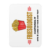 Funny French Fries Magneet (Verticaal)
