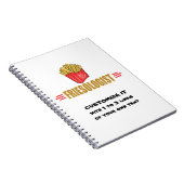 Funny French Fries Notitieboek (Rechterzijde)