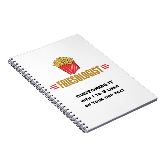 Funny French Fries Notitieboek (Rechterzijde)