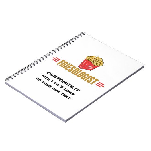 Funny French Fries Notitieboek (Linkerzijde)