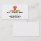 Funny French Fries Visitekaartje (Voorkant / Achterkant)