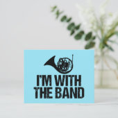 Funny French Horn Briefkaart (Staand voorkant)