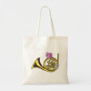 Funny French Horn Mama Snail Band Joke Gift3 Tote Bag