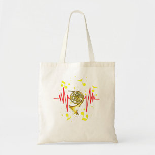 Funny French Horn Musical Instrument French Horn M Tote Bag