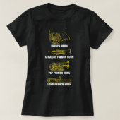 Funny French Horn Variations3 T-shirt (Design voorkant)