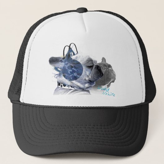 funny frenchbulldogs icon trucker pet (Voorkant)
