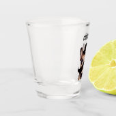 Funny Frenchie Barhold Custom Shot Glas (Links)