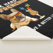 Funny Frenchie French Bulldog Lover Sherpa Deken (3/4)