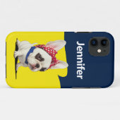 Funny Frenchie Rosie de Riveter Parody Case-Mate iPhone Case (Achterkant (horizontaal))