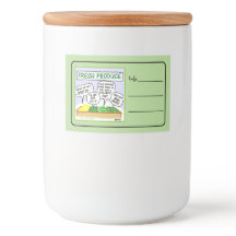 Funny Fresh Vegetables Cartoon Home Canning