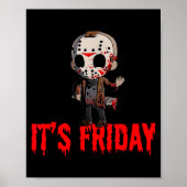 Funny Friday 13th Funny Halloween Horror Poster (Voorkant)